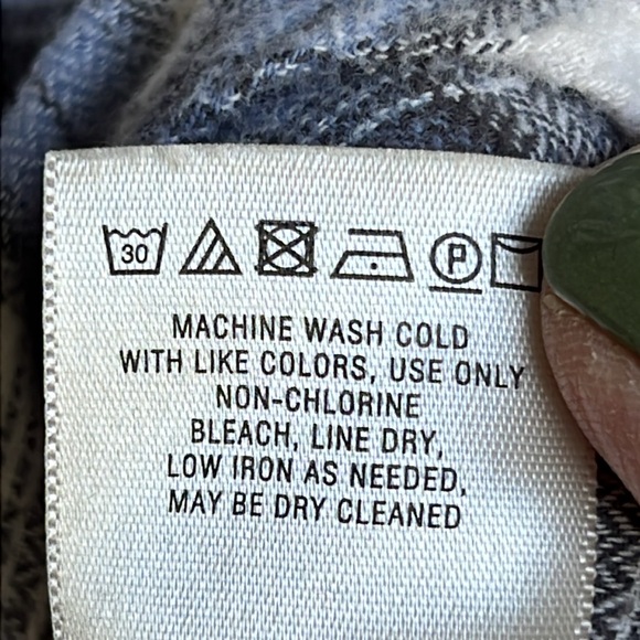 Anthropologie Holding Horses Willow Ridge Plaid Flannel Shirt W Swiss Dots Small - Picture 11 of 11